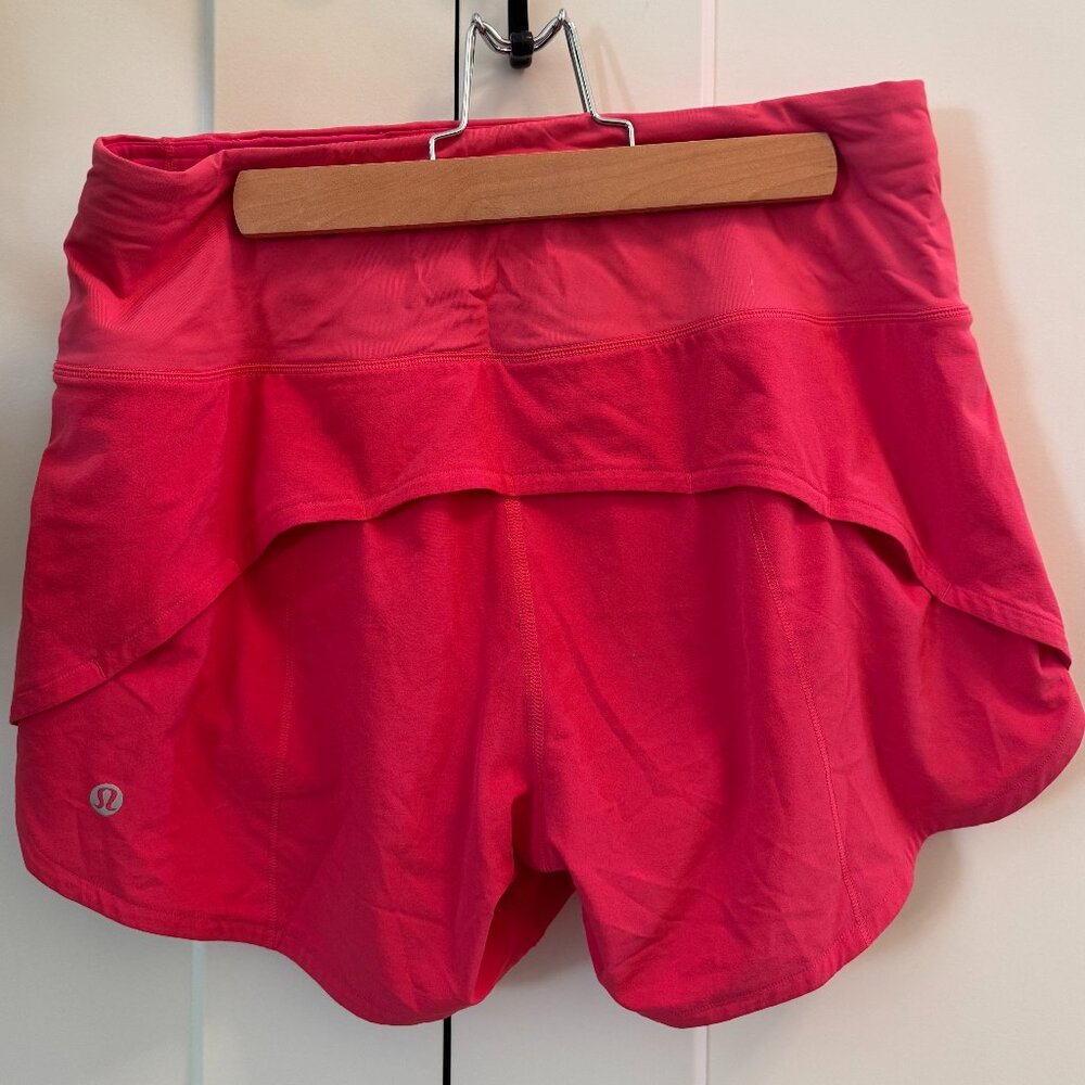 Lululemon Speed Up HR Short 4" *Lined in Lip Gloss, Size 6 - Picture 2 of 5